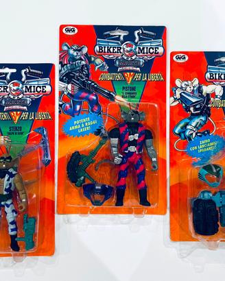 ✅ BIKER MICE FROM MARS 1994 TURBO+PISTONE+STERZO