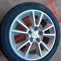 cerchi Opel in lega con pneumatici Continental