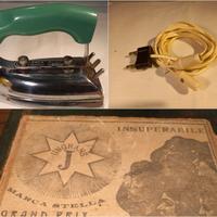 Anni 60: mini Ferro da stiro, scatola antica