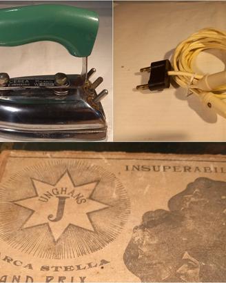 Anni 60: mini Ferro da stiro, scatola antica