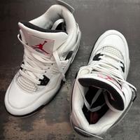 Scarpe Nike Air Jordan 4 Retro White Cement