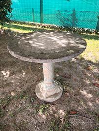 tavolo rotondo da giardino