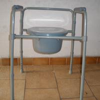 Sedia wc portatile per anziani