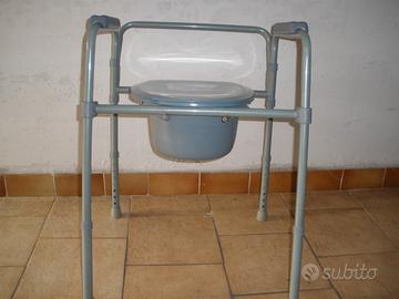 Sedia wc portatile per anziani