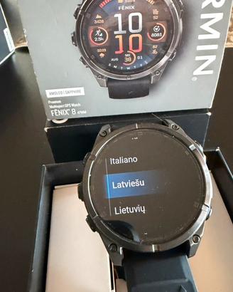 Garmin fenix 8 47 mm. amoled sapphire
