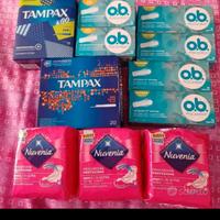 208 Assorbenti interni/esterni OB,Tampax,Nuvenia