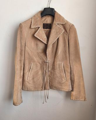 giacca donna Guess vera pelle vintage