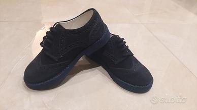 Scarpe bambino elegante n. 25 blu Made In Italy