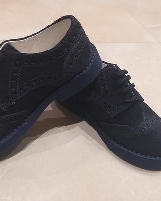Scarpe bambino elegante n. 25 blu Made In Italy