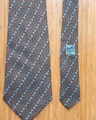 cravatta originale del prestigioso marchio Hermes 