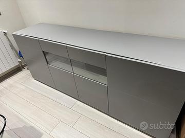 Alf: Madia / Vetrina/ Dispensa/ color tortora