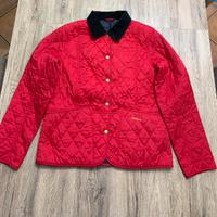 Giacca Barbour rossa summer liddesdale quilt uk14