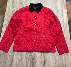 Giacca Barbour rossa summer liddesdale quilt uk14