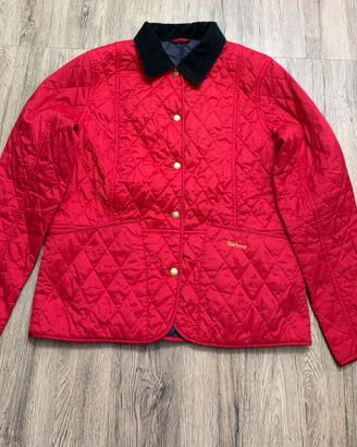 Giacca Barbour rossa summer liddesdale quilt uk14