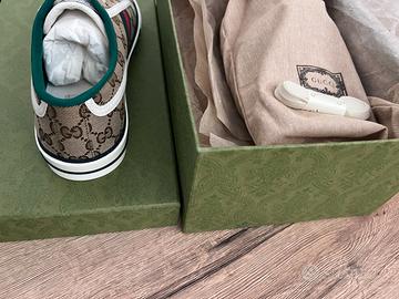 Scarpa Gucci Tennis 1977 GG nuova di campionario