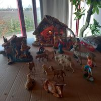 presepe con luci