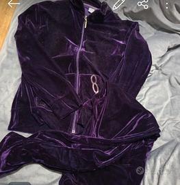 completo tuta in velluto