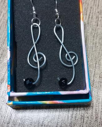 orecchini chiave di violino 