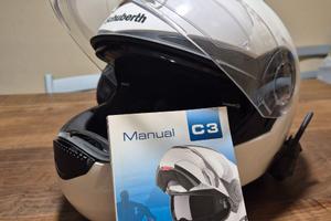 Casco moto Schuberth C3 bianco modulare taglia XS
