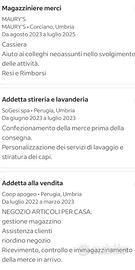Scaffalista magazziniera cassiera commessa e altre