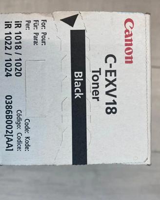 Toner Originale Canon C-EXV 18 Black per imageRUNN