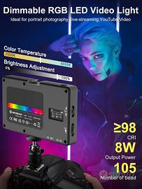 Led RGB Fotografia Faretto a Colori per Fotografia