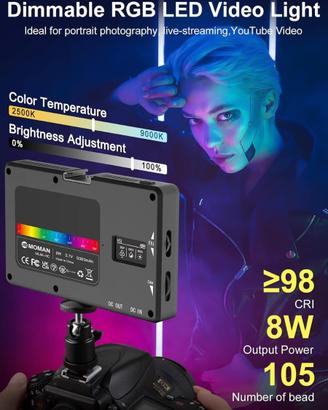 Led RGB Fotografia Faretto a Colori per Fotografia
