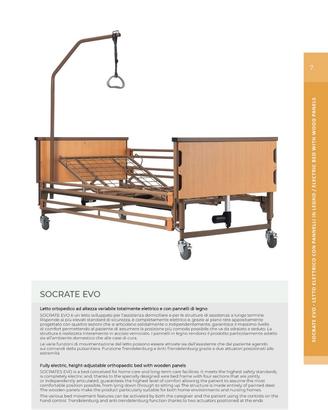 SOCRATE EVO Letto ortopedico elettrico