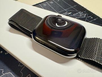 Apple watch 11 titanio 46 mm maglia milanese