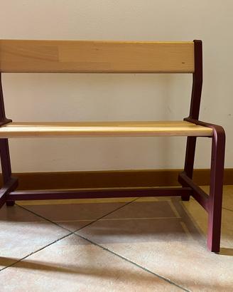 Panchina in legno per bambini