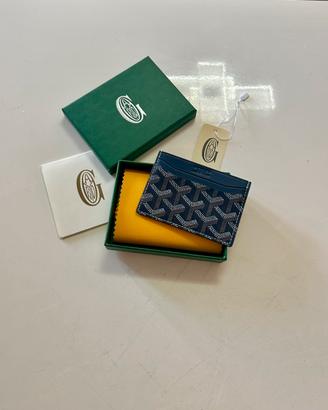 Portacarte Goyard Blu Navy