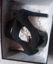 scarpe in velluto donna tacco alto n. 37