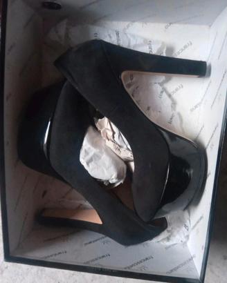 scarpe in velluto donna tacco alto n. 37