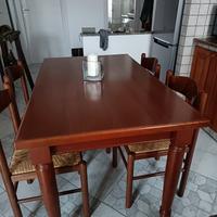 Tavolo cucina in arte povera allungabile