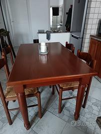 Tavolo cucina in arte povera allungabile