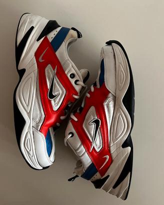 Nike M2K Tekno Bianche/Arancioni 45