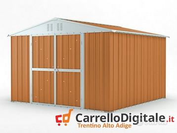 Box struttura lamiera Acciaio 327x307 legno chiaro