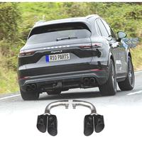 TERMINALI SCARICO PORSCHE CAYENNE 17- LOOK S NERO