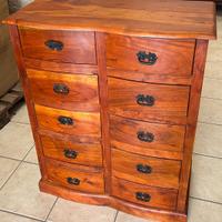 CASSETTIERA FATTA IN INDIA 10 CASSETTI