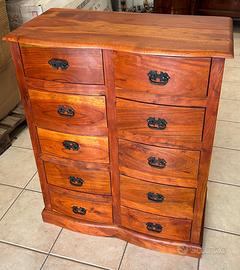 CASSETTIERA FATTA IN INDIA 10 CASSETTI