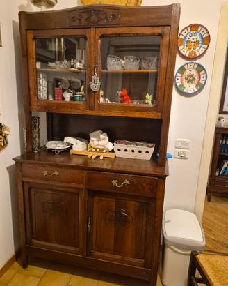 Soggiorno cucina legno massello tavolo e  5 sedie