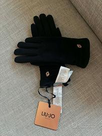 GUANTI LIU JO S SUEDE PELLE PECORA STRASS GIOIELLO