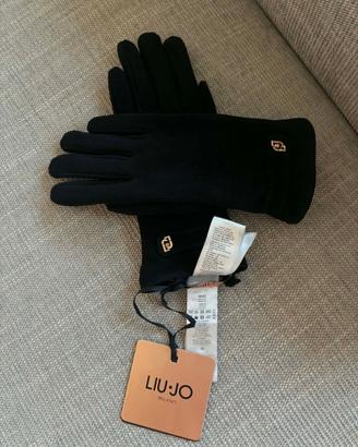 GUANTI LIU JO S SUEDE PELLE PECORA STRASS GIOIELLO