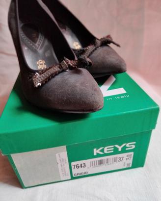 Scarpe in camoscio grigio n° 37