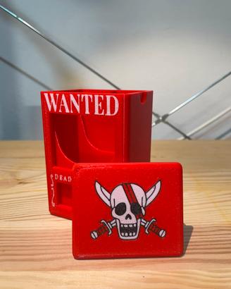 Portamazzo one piece TCG rosso Shanks