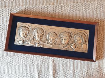 Quadretto Ottaviani Angeli musicanti Argento 925