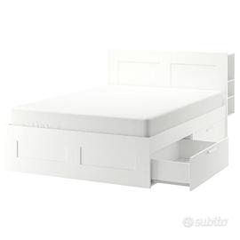 Letto IKEA Brimnes 140x200 + Materasso e Testiera