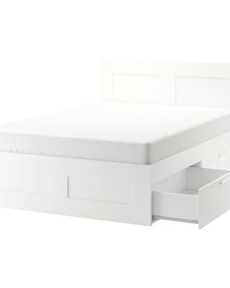 Letto IKEA Brimnes 140x200 + Materasso e Testiera