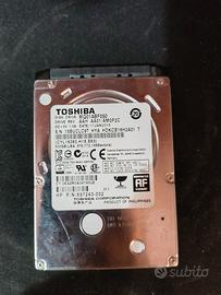 HDD Toshiba 500GB 2.5" Laptop Testato Buono