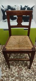 Sedia in legno retro'
